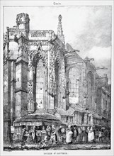 Restes et Fragmens dArchitecture du Moyen Age: Église St. Sauveur, Caën. Creator: Richard Parkes Bonington (British, 1802-1828).