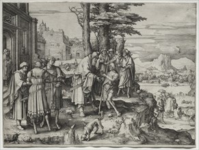 Return of the Prodigal Son, c. 1510. Creator: Lucas van Leyden (Dutch, 1494-1533).