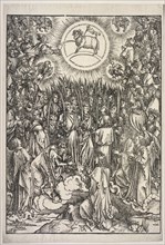 Revelation of St. John: The Adoration of the Lamb, 1511. Creator: Albrecht Dürer (German, 1471-1528).