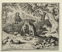 Reynard the Fox: Badger Comes to Warn Reynard. Creator: Allart van Everdingen (Dutch, 1621-1675).