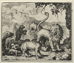 Reynard the Fox: First Complaint of the Wolf. Creator: Allart van Everdingen (Dutch, 1621-1675).