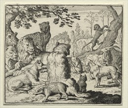 Reynard the Fox: Lion Orders Search for Reynard. Creator: Allart van Everdingen (Dutch, 1621-1675).