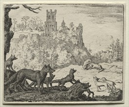 Reynard the Fox: Reynard and the Badger Depart for Court. Creator: Allart van Everdingen (Dutch, 1621-1675).