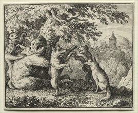Reynard the Fox: Reynard Equipped for his Pilgrimage. Creator: Allart van Everdingen (Dutch, 1621-1675).
