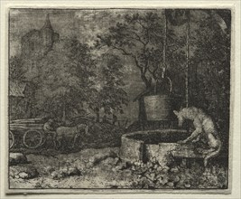 Reynard the Fox: Reynard Tricks the Wife of the Wolf. Creator: Allart van Everdingen (Dutch, 1621-1675).