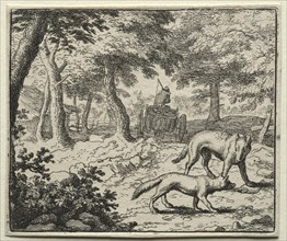 Reynard the Fox: The Badger's Defense of Reynard. Creator: Allart van Everdingen (Dutch, 1621-1675).