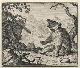 Reynard the Fox: The Bear Calls Reynard to Court. Creator: Allart van Everdingen (Dutch, 1621-1675).