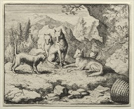 Reynard the Fox: The Cat Calls Reynard to Court. Creator: Allart van Everdingen (Dutch, 1621-1675).