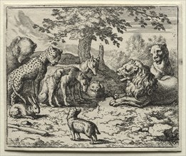 Reynard the Fox: The Lion's Council. Creator: Allart van Everdingen (Dutch, 1621-1675).