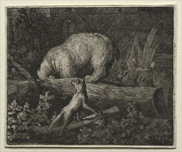 Reynard the Fox: Trapping the Bear. Creator: Allart van Everdingen (Dutch, 1621-1675).