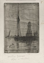 River Pier, 1890. Creator: Otto H. Bacher (American, 1856-1909).