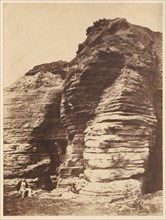 Rocks at Livermead near Torquay (England), c. 1852. Creator: John Dillwyn Llewelyn (British, 1810-1882), attributed to.