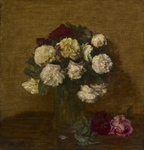 Roses in a Vase, 1878. Creator: Henri Fantin-Latour (French, 1836-1904).