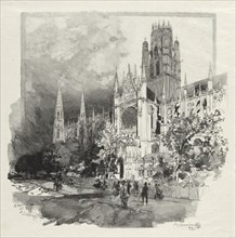 Rouen Illustré: Eglise Saint Ouen, 1896. Creator: Auguste Louis Lepère (French, 1849-1918).