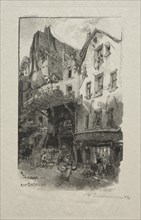 Rue Galande. Creator: Auguste Louis Lepère (French, 1849-1918).
