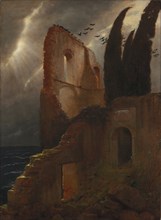Ruin by the Sea, 1881. Creator: Arnold Böcklin (Swiss, 1827-1901).
