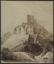 Ruins of Chateau dArque, 1819. Creator: Isidore Justin Taylor (French, 1789-1879).