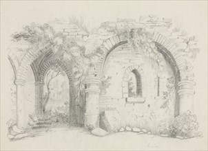 Ruins, about 1840. Creator: Mary Altha Nims (American, 1817-1907).