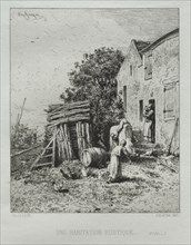 Rustic House. Creator: Charles-Émile Jacque (French, 1813-1894).