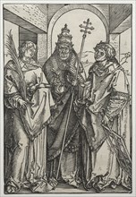 Saints Stephen, Sixtus and Laurence. Creator: Albrecht Dürer (German, 1471-1528).