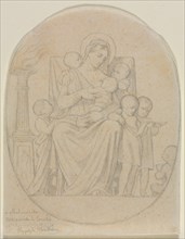 Saint Félicité and Her Seven Sons, second third 19th century. Creator: Hippolyte Jean Flandrin (French, 1809-1864).