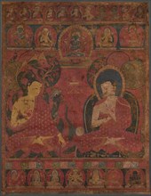 Sakyamuni with a Disciple Thangka, 14th century. Creator: Unknown.