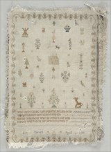 Sampler, 1798. Creator: Unknown.