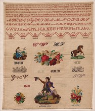 Sampler, 1882. Creator: Unknown.