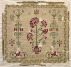 Sampler, early 1800s. Creator: Unknown.