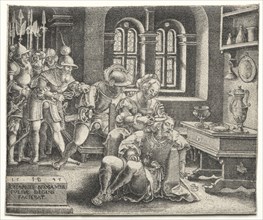 Samson and Delilah, 1545. Creator: Hans Brosamer (German, c. 1500-1554).