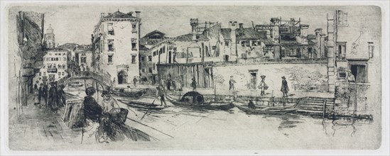 San Trovasso Canal, Venice, 1883. Creator: Frank Duveneck (American, 1848-1919).