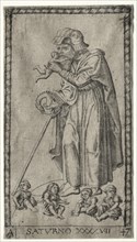 Saturn, 1547. Creator: Johannes Ladenspelder (German, 1512-aft 1561).
