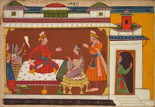 Scene from the "Shangri" Ramayana (History or Rama), 1690-1710. Creator: Unknown.
