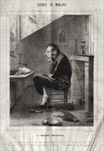 Scènes de Moeurs: Le Problême embarassant.... Creator: Charles Joseph Traviès de Villers (French, 1804-1859).