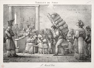 Scenes of Paris: The Pawnshop. Creator: Jean Henri Marlet (French, 1770-1847).