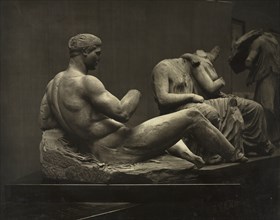 Sculptures from the Parthenon, British Museum, c. 1870s. Creator: Adolphe Braun (French, 1812-1877).