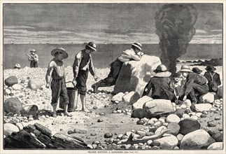 Seaside Sketches - A Clam-Bake, 1873. Creator: Winslow Homer (American, 1836-1910).