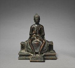 Seated Maitreya, late 7th - early 8th century. Creator: Unknown.