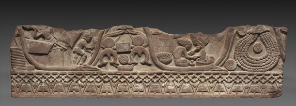 Section of a Coping Rail, c. 150 BC. Creator: Unknown.