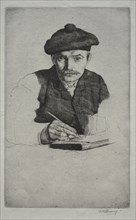 Self-Portrait, 1885. Creator: William Strang (British, 1859-1921).