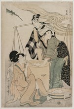 Settsu Province from the series Fashionable Six Jewel Rivers (Furyu Mu Tamagawa), c. 1804. Creator: Kitagawa Utamaro (Japanese, 1753?-1806).