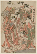 Seven Wise Women of the Pleasure Quarters, c. mid 1780s. Creator: Katsukawa Shunsho (Japanese, 1726-1792).