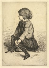 Seymour Haden Jr., Seated. Creator: James McNeill Whistler (American, 1834-1903).