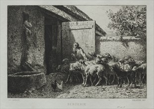 Sheepfold. Creator: Charles-Émile Jacque (French, 1813-1894).