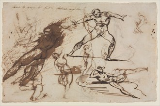 Sheet of Sketches (recto), 1819. Creator: Théodore Géricault (French, 1791-1824).