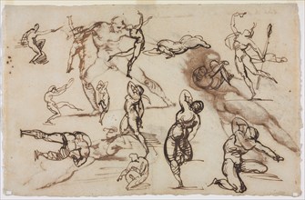 Sheet of Sketches (verso), 1819. Creator: Théodore Géricault (French, 1791-1824).