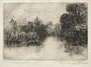 Shere Mill Pond (A Small Study). Creator: Francis Seymour Haden (British, 1818-1910).