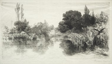 Shere Mill Pond (The Larger Plate), 1860. Creator: Francis Seymour Haden (British, 1818-1910).