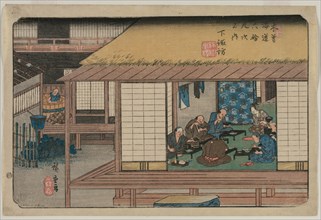 Shimosuwa, from the series Sixty-Nine Stations of the Kisokaido, 1835-38. Creator: Utagawa Hiroshige (Japanese, 1797-1858).