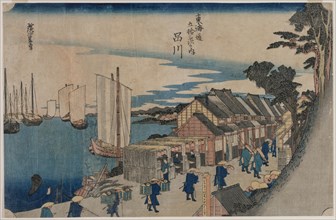 Shinagawa (from the series Fifty-three Stations of the Tokaido), 1797-1858. Creator: Ichiryusai Hiroshige II (Japanese, 1826-1869).